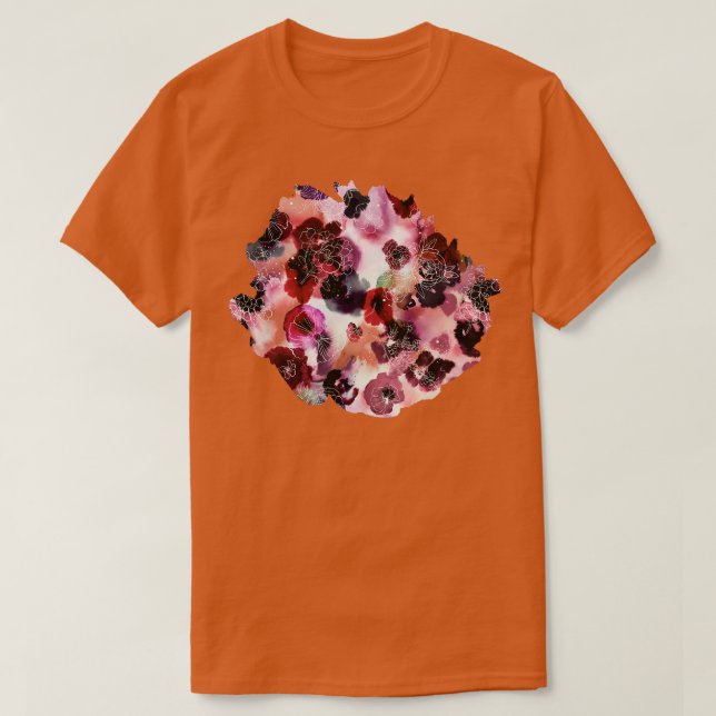 T-SHIRT FLEURS DE TRAVAIL BLANCHISSENT (Design devant)
