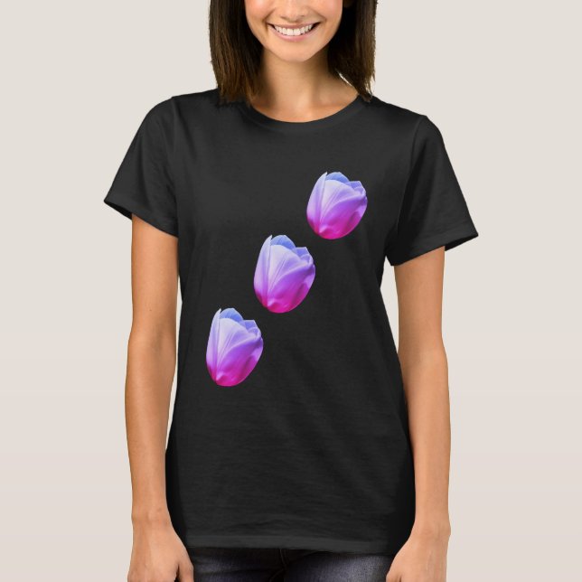 T-shirt Fleurs de tulipes blanches (Devant)
