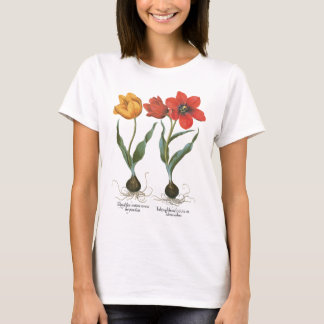 T-shirt Fleurs de tulipes printanières vintage par Basiliu