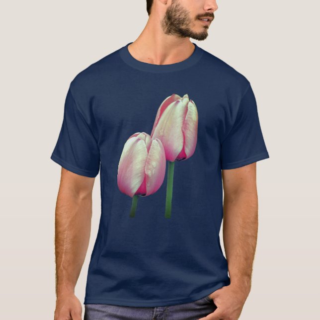 T-shirt Fleurs de tulipes roses (Devant)