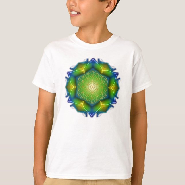 T-shirt FLEURS DE VIE / Blume des Lebens - Mandala V (Devant)