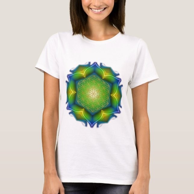 T-shirt FLEURS DE VIE / Blume des Lebens - Mandala V (Devant)