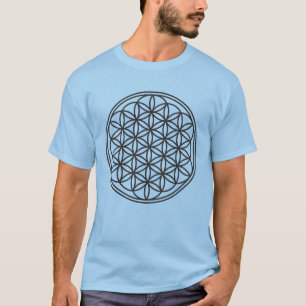 T-shirt FLEURS DE VIE - Symbole de géométrie sacrée plan 1