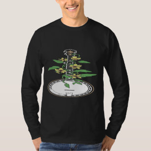 T-shirt Fleurs de vigne Banjo Vintage Musique artistique a