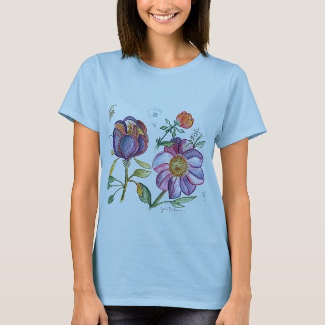 T-shirt Fleurs de Yummyl (Devant)