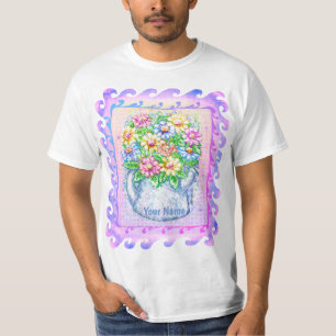 T-shirt Fleurs d'eau