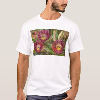 T-shirt Fleurs du désert de l'Arizona rose