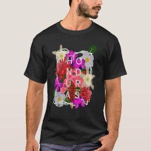 T-shirt Fleurs du Honduras Word Pride hondurienne