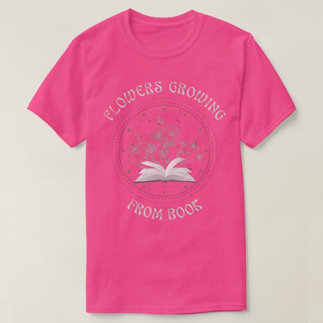 T-shirt fleurs du livre 31 1 (Design devant)