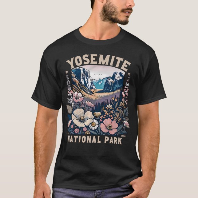 T-shirt Fleurs du Parc national de Yosemite (Devant)