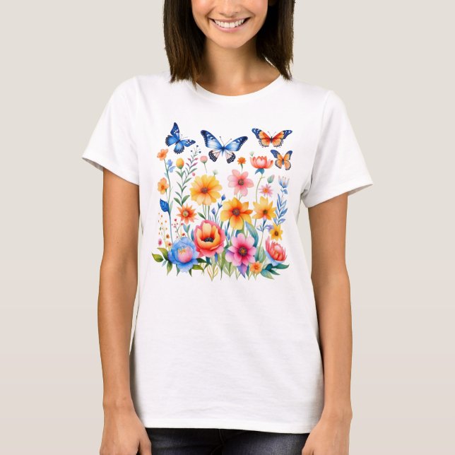 T-shirt Fleurs du printemps mai (Devant)