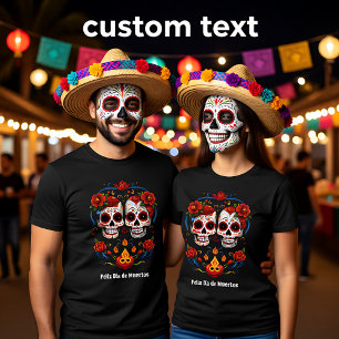 T-shirt 🌹 Fleurs du Souvenir : Dia de Muertos Hommage 🌹