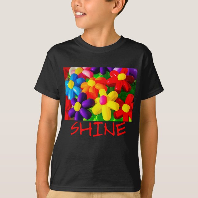 T-shirt Fleurs en Ballon de Jouet (Devant)