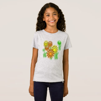 T-shirt - Fleurs en néon