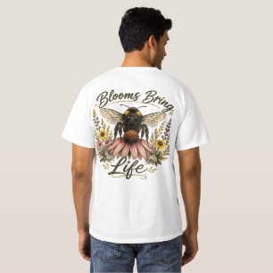 T-shirt Fleurs Épanouies Apportent Vie