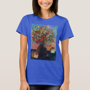 T-shirt Fleurs et Chats de Paul Gauguin, Beaux-Arts Vintag