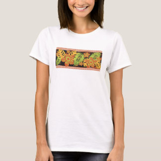 T-shirt Fleurs et feuilles tropicales