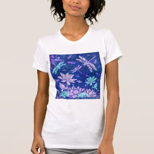 T-shirt Fleurs et libellules