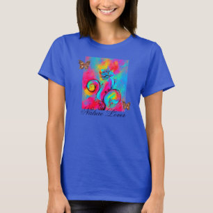 T-SHIRT FLEURS ET PAPILLONS FANTAISISTES AMATEUR DE NATURE
