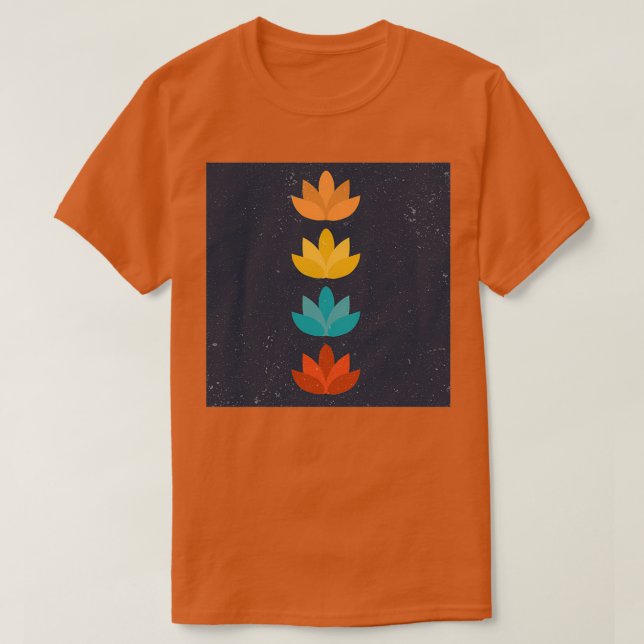 T-shirt Fleurs et yoga (Design devant)