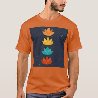 T-shirt Fleurs et yoga
