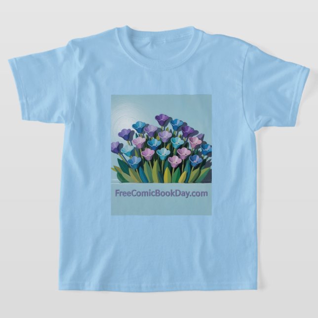 T-shirt Fleurs Fleurs de la journée de la bande de (Poser)