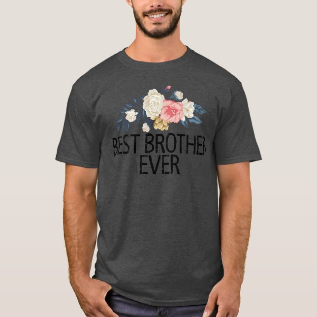 T-shirt Fleurs florales Aquarelle drôle Meilleur Frère Jam (Devant)