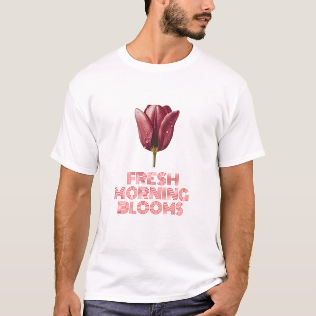 T-shirt Fleurs fraîches du matin (Devant)