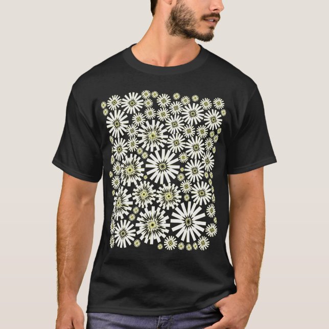 T-shirt Fleurs géométriques (Devant)