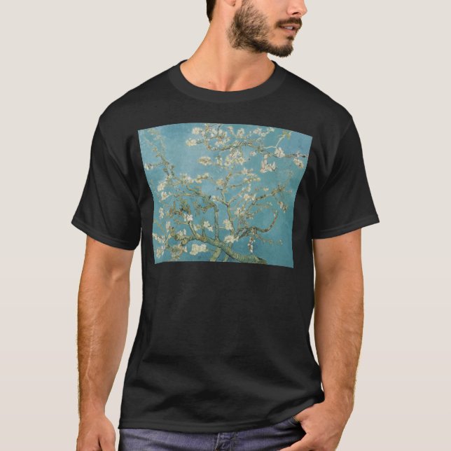 T-shirt Fleurs Gogh Branches Fleurs d'Amandier Nature (Devant)