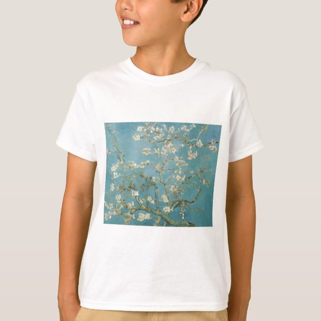 T-shirt Fleurs Gogh Branches Fleurs d'Amandier Nature (Devant)