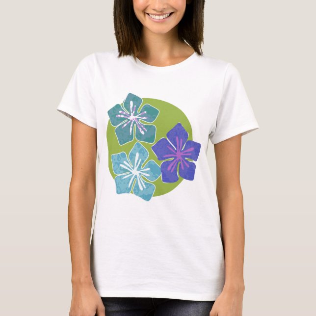 T-shirt Fleurs hawaïennes 1 (Devant)