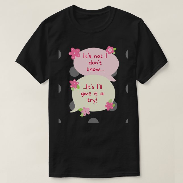 T-shirt Fleurs itamp39s pas l donamp39t connaître itamp39s (Design devant)