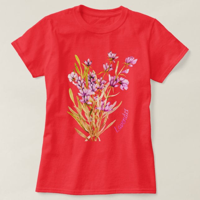 T-shirt Fleurs Levender (Design devant)