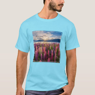 T-shirt Fleurs Lupines Nouvelle-Zélande
