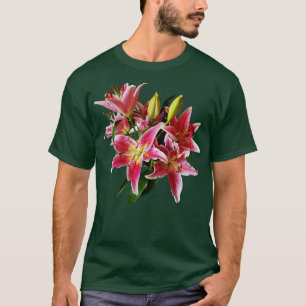 T-shirt Fleurs Lys Roses