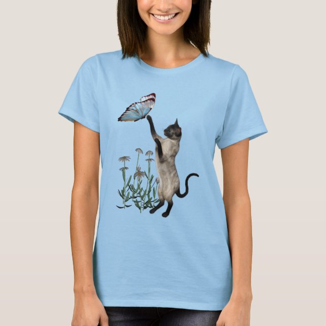 T-shirt Fleurs marguerites Siamese (Devant)