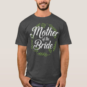 T-shirt Fleurs Mariée Heureuse Jour de Mariage Mère de la