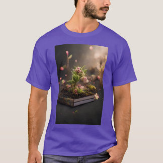T-shirt Fleurs mignonnes Cultivant À Partir Du Livre