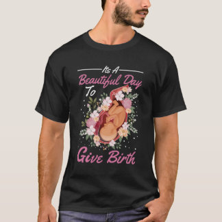 T-shirt Fleurs mignonnes de sage-femme Baby Catcher Doula