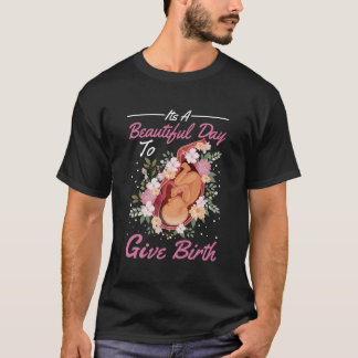 T-shirt Fleurs mignonnes de sage-femme Baby Catcher Doula