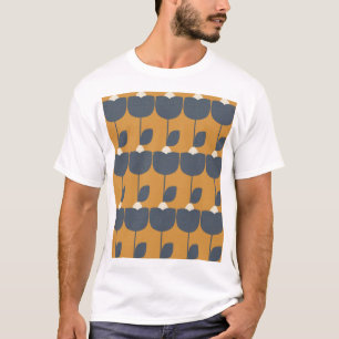 T-shirt Fleurs modernes rétro : Scandinave Géométrique.