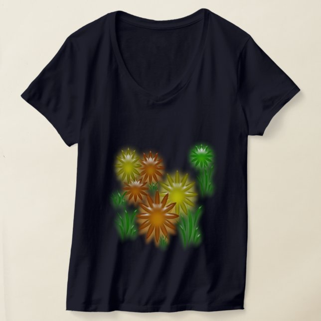 T-shirt - Fleurs Néon pour l'Été (Poser)