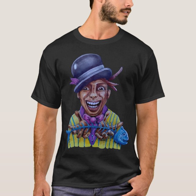 T-shirt Fleurs noires à L.A (Devant)