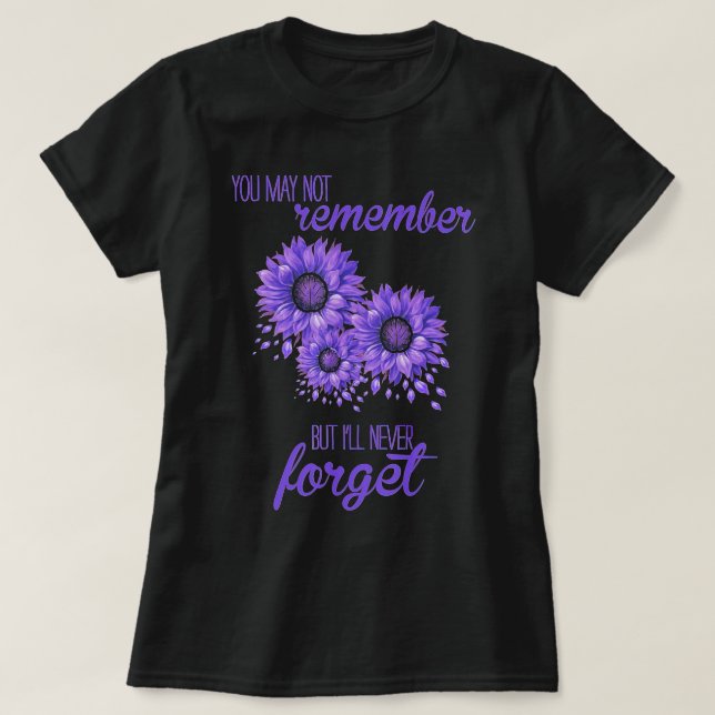 T-shirt Fleurs Nous N'Oublions Jamais Le Cadeau De Sensibi (Design devant)