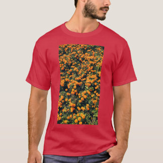 T-shirt Fleurs orange l'été