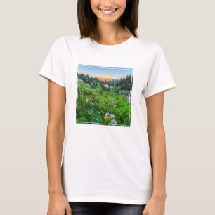 T-shirt Fleurs   Parc national du Mont Rainier
