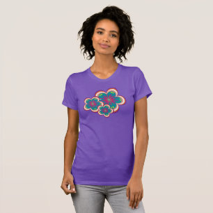 T-shirt Fleurs particulières Mince Fit-shirt féminin