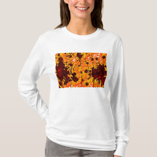 T-shirt fleurs peintes