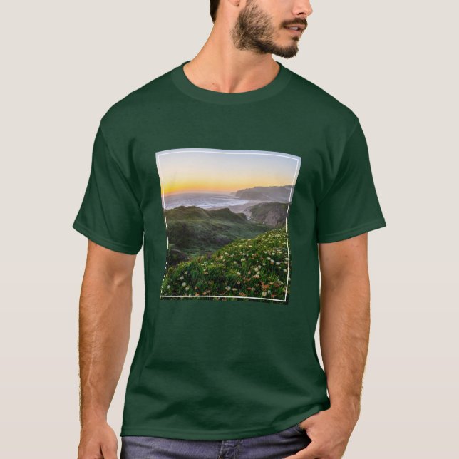T-shirt Fleurs | Père Noël Cruz Californie (Devant)